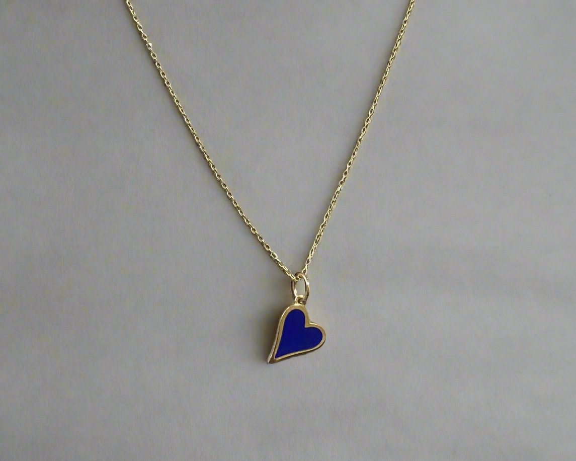 Colored Gold Necklace - Designer Gold Necklace - Gold Gifts For Women