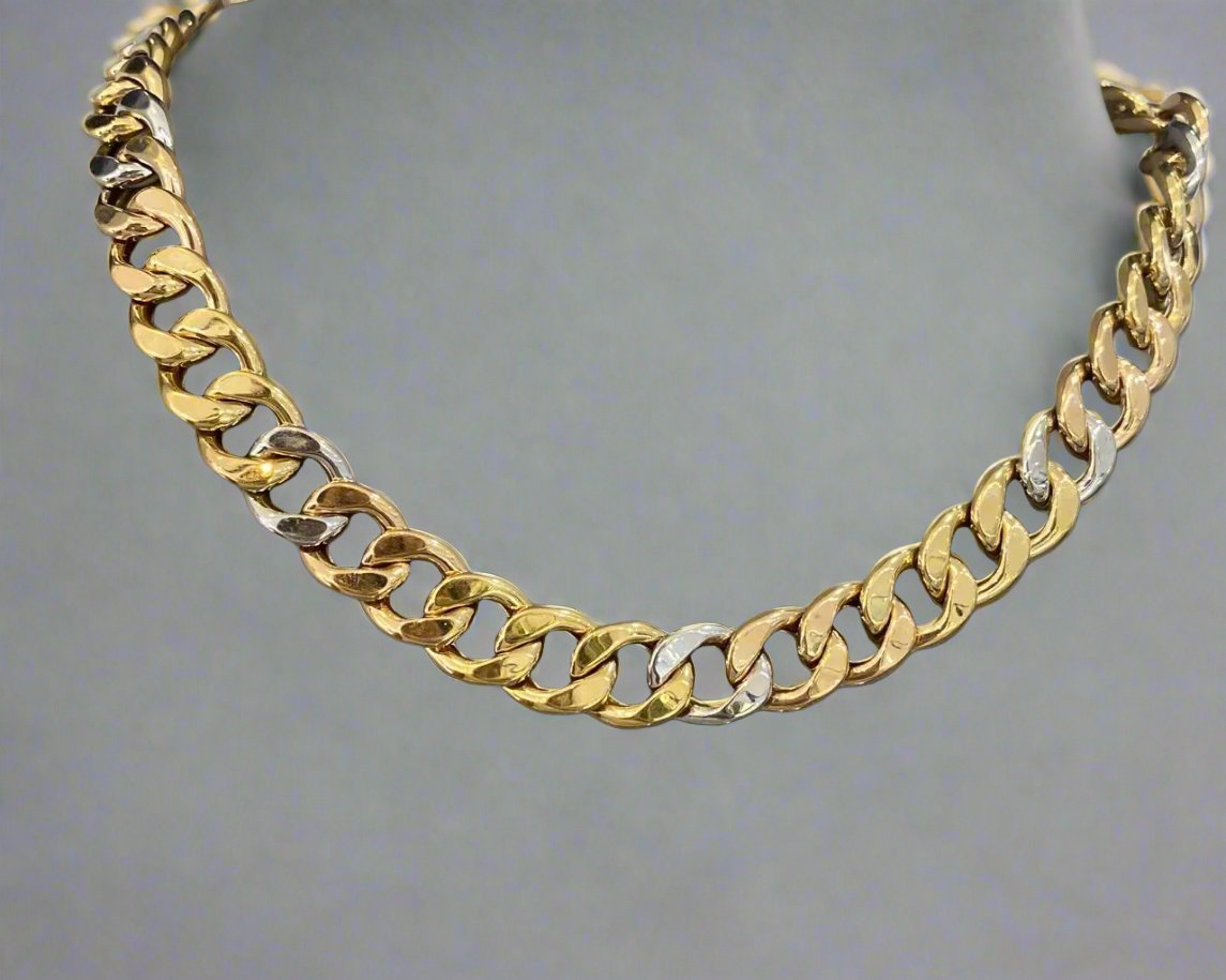 Heavy Necklace - Gold Necklace For Women - White Gold & Pink Gold Lebanon