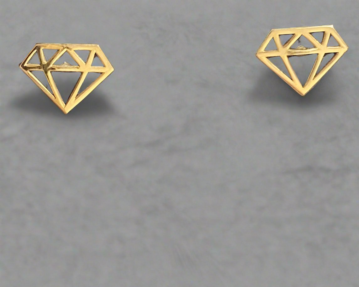 Stud Earrings- Stud Gold Earrings- Gold Gifts for her