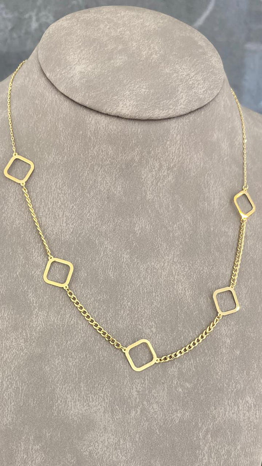 Simple Necklace  - Gold Women Necklace - Gold Gifts Lebanon