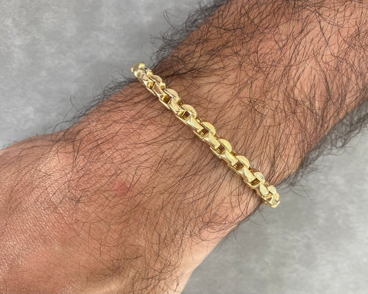 Man Bracelet - Gold Bracelet For Men - White Gold & Pink Gold Lebanon