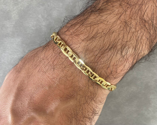 Man Bracelet - Gold Bracelet For Men - White Gold & Pink Gold Lebanon