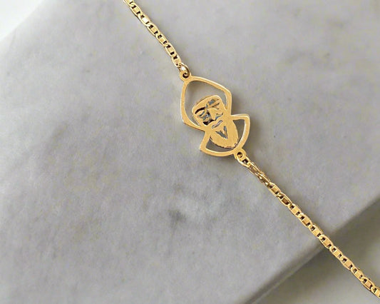 New Born Bracelet - 18kt Gold Gifts For Babies