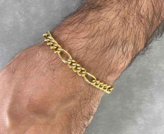 Man Bracelet - Gold Bracelet For Men In Lebanon - White Gold & Pink Gold In Lebanon