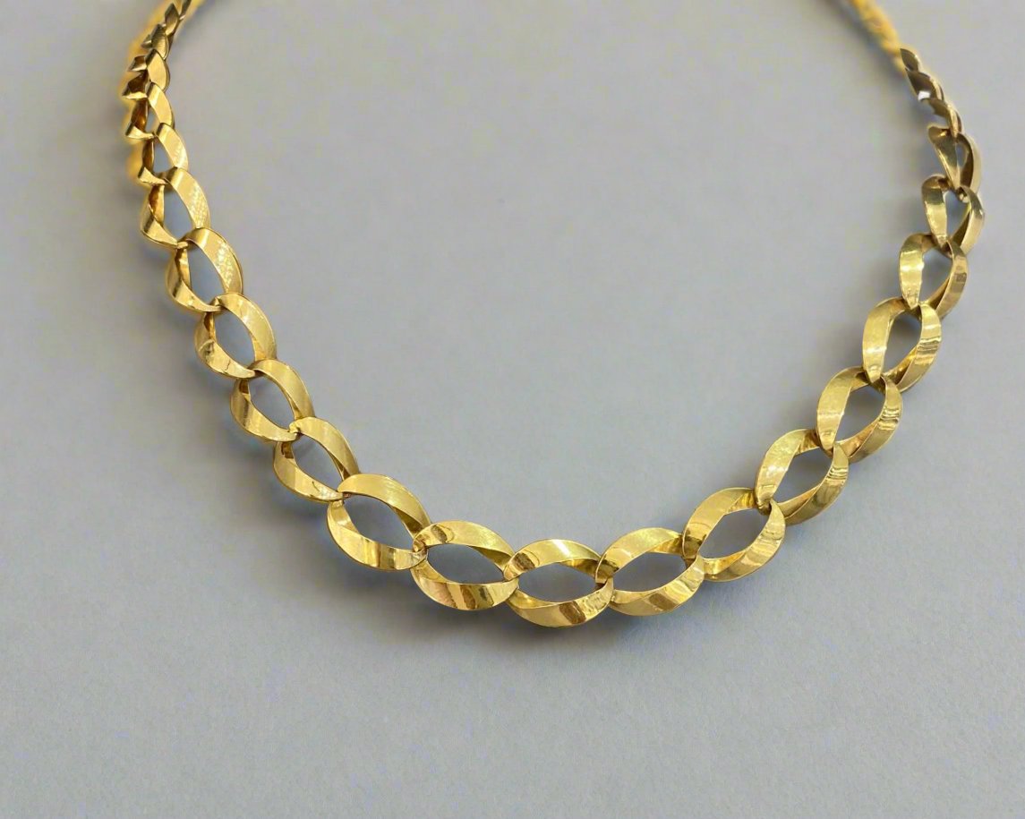 Heavy Necklace - Gold Necklace For Women - White Gold & Pink Gold Lebanon