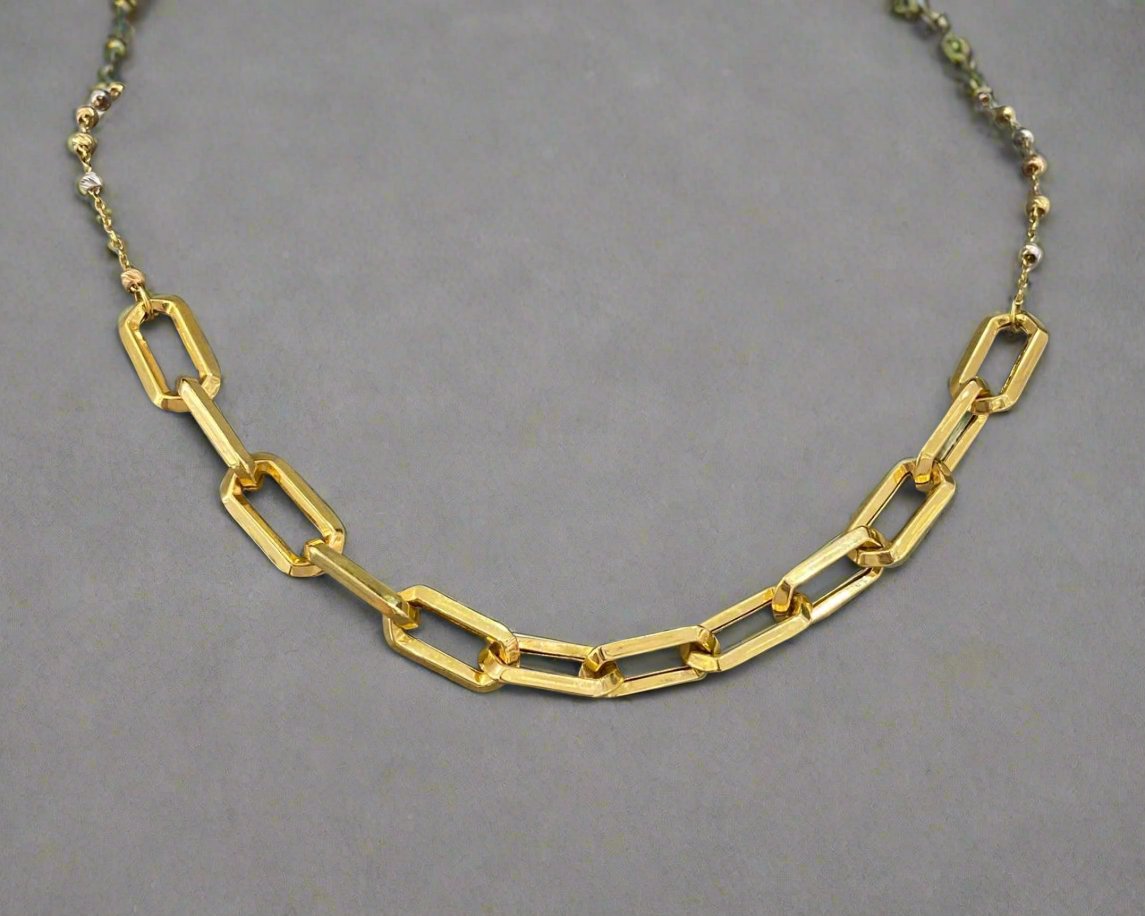 Heavy Necklace - Gold Necklace For Women - White Gold & Pink Gold Lebanon