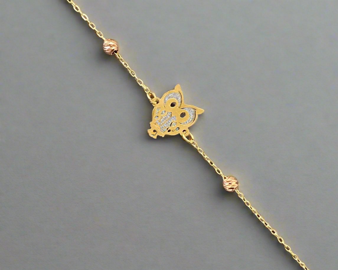 New Born Bracelet - 18kt Gold Gifts For Babies