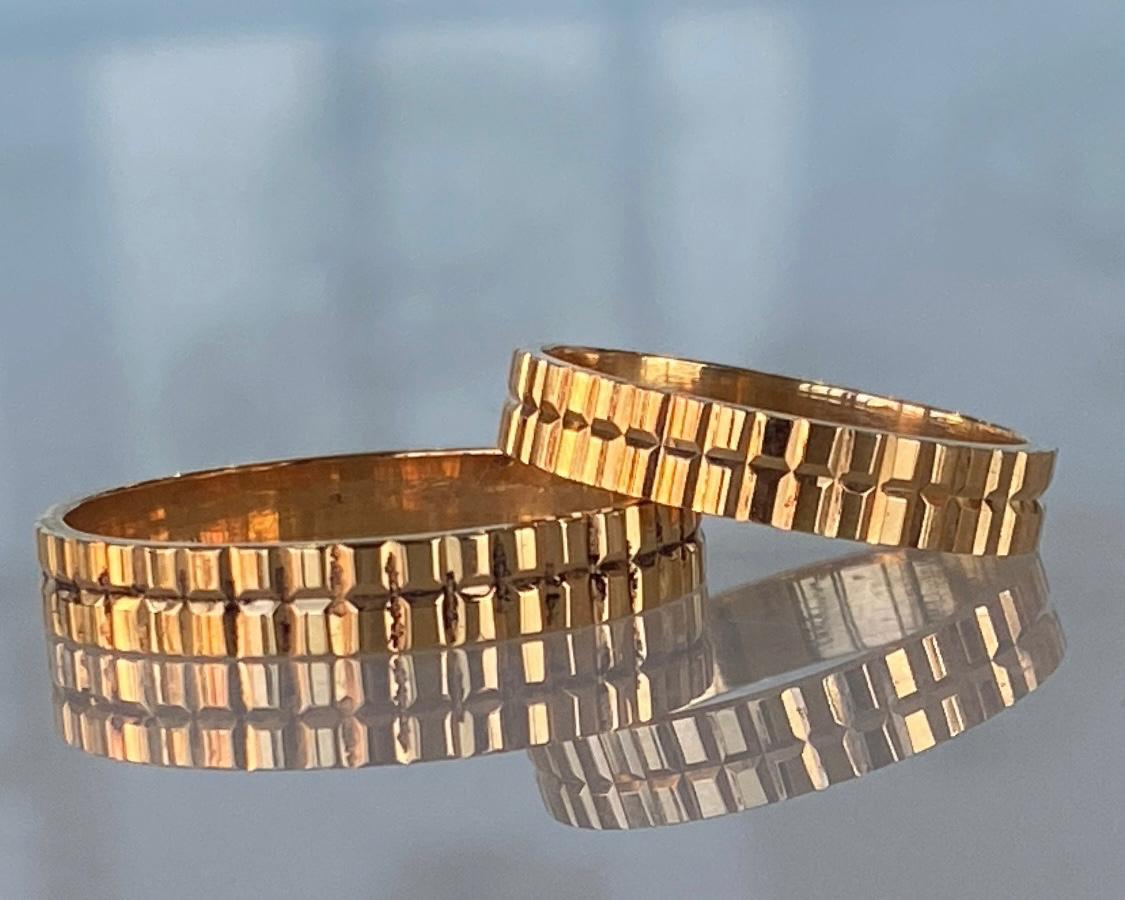 Wedding Bands - Wedding Gold Bands - Gold Gifts for her