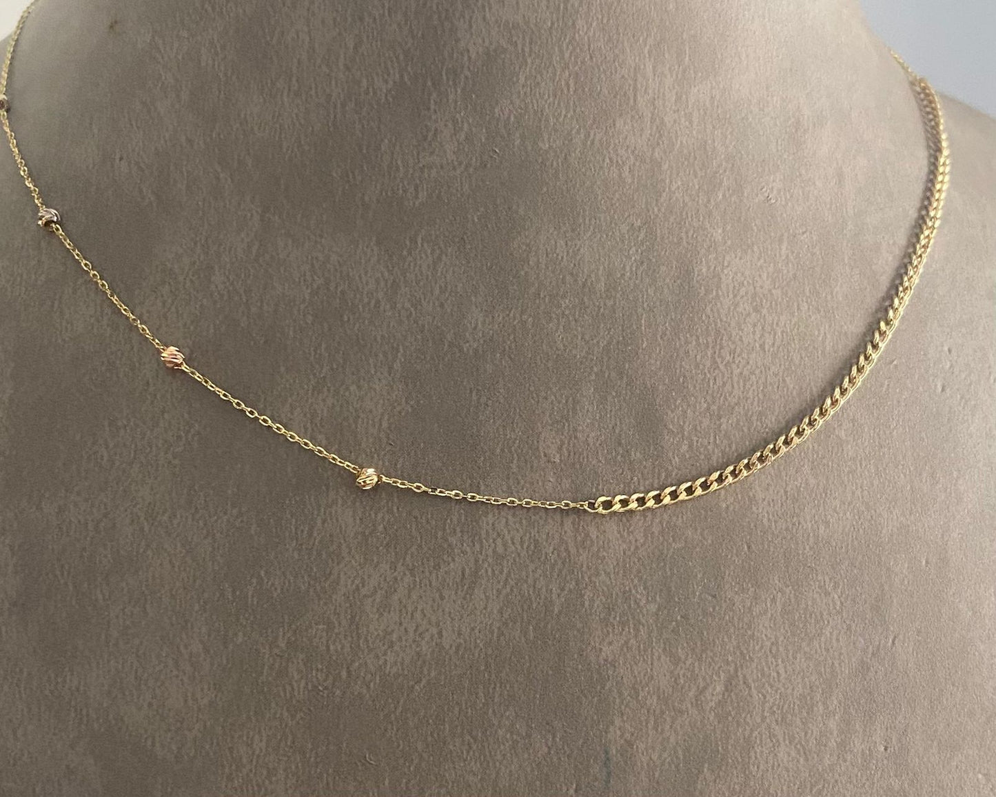 Simple Necklace  - Gold Women Necklace - Gold Gifts Lebanon