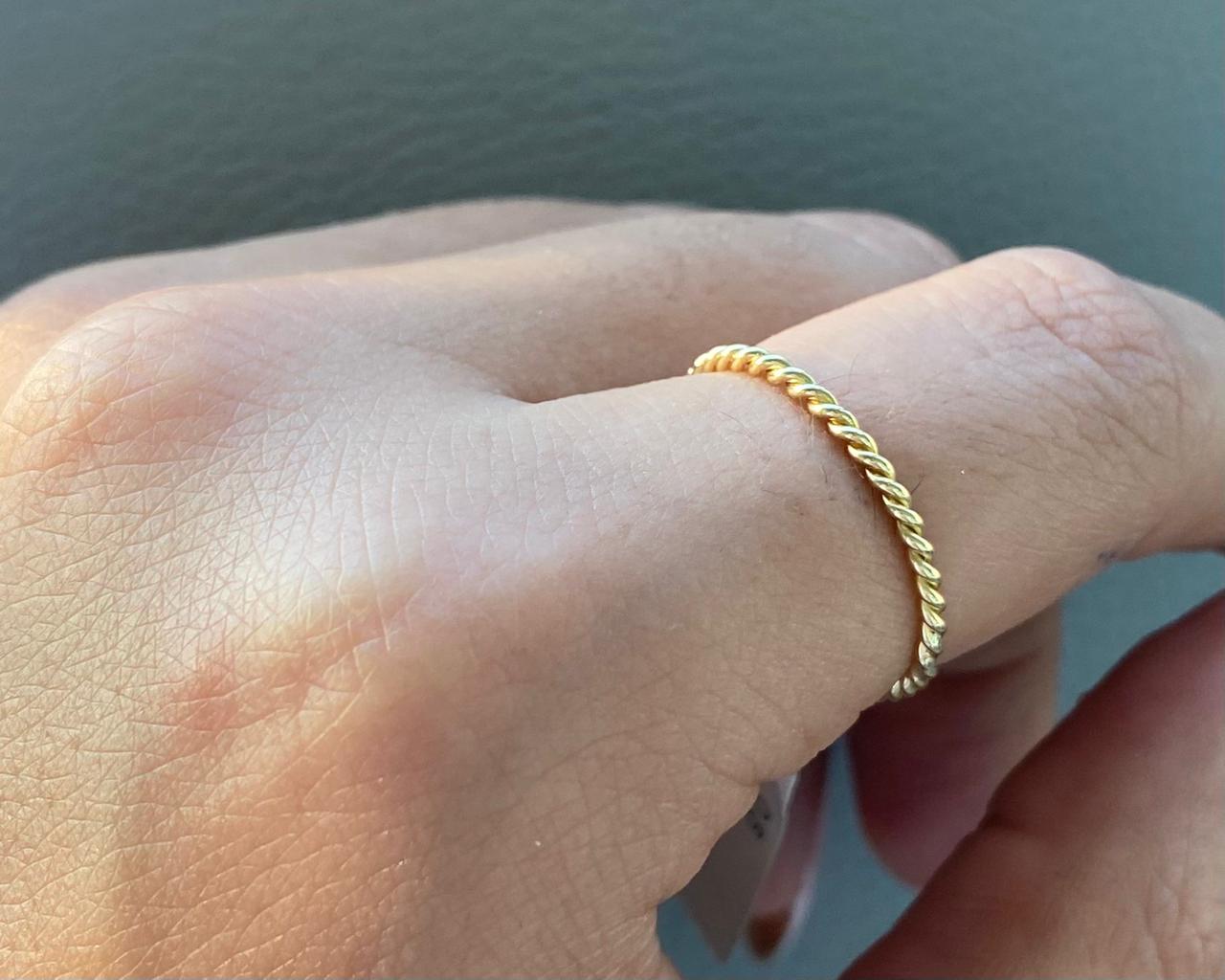 Simple Rings - Simple Gold Rings - Gold Gifts for her