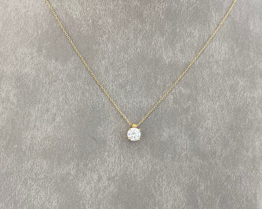 Stone Necklace- Stone Gold Necklace- Gold Gifts for her